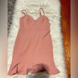 Light pink mini dress